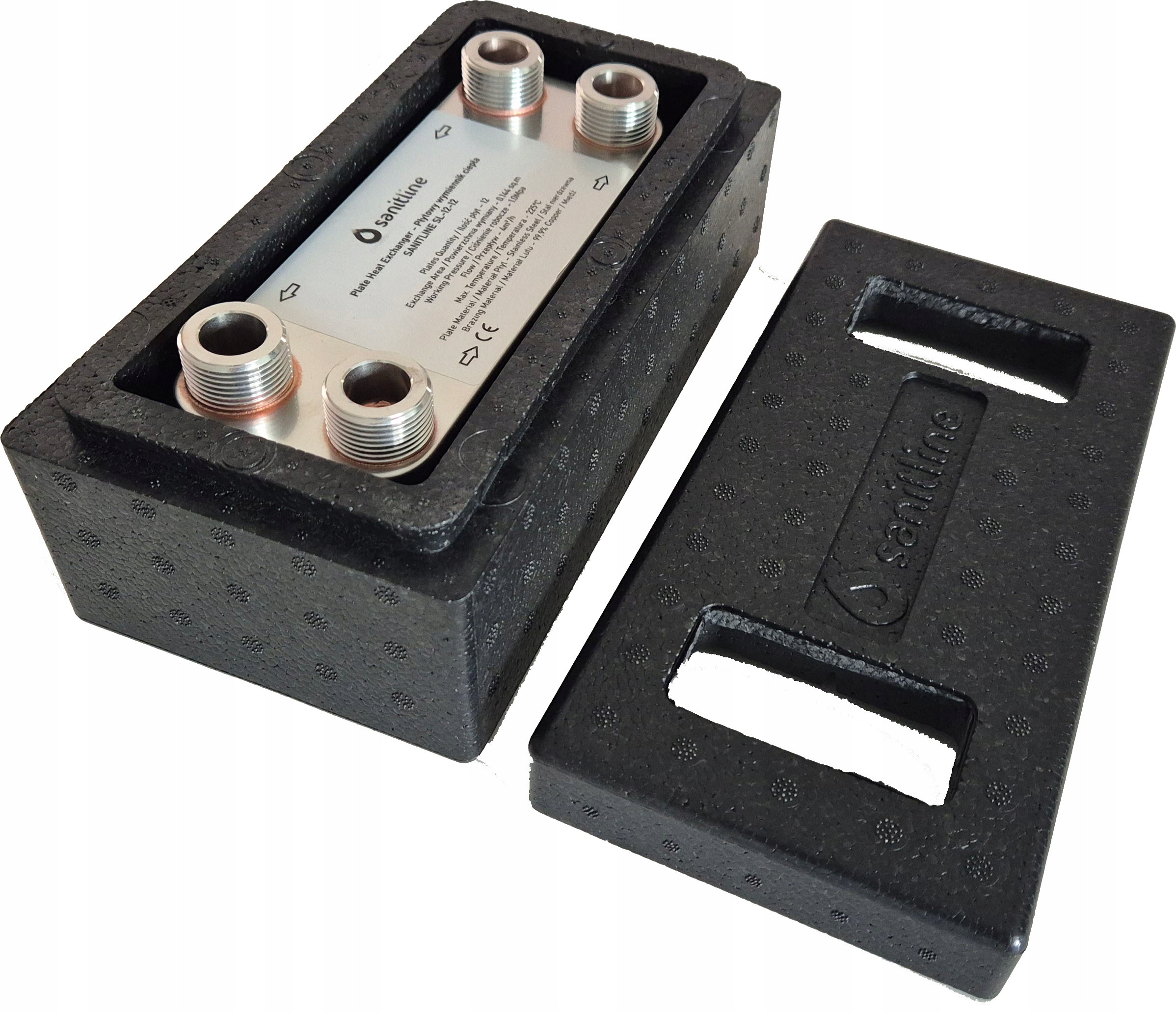 Výmenník Tepla Sanitline 12 Doskový Výkon 15 kW 4x 3/4" Tepelná Izolácia