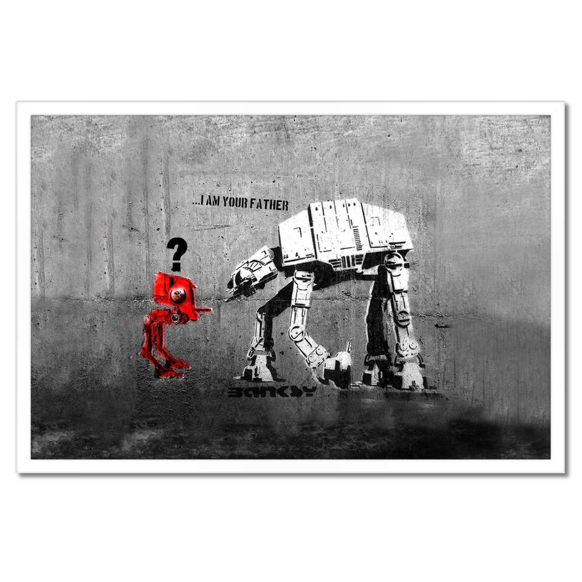 Plakáty v rámu 60x40 Banksy I am your father