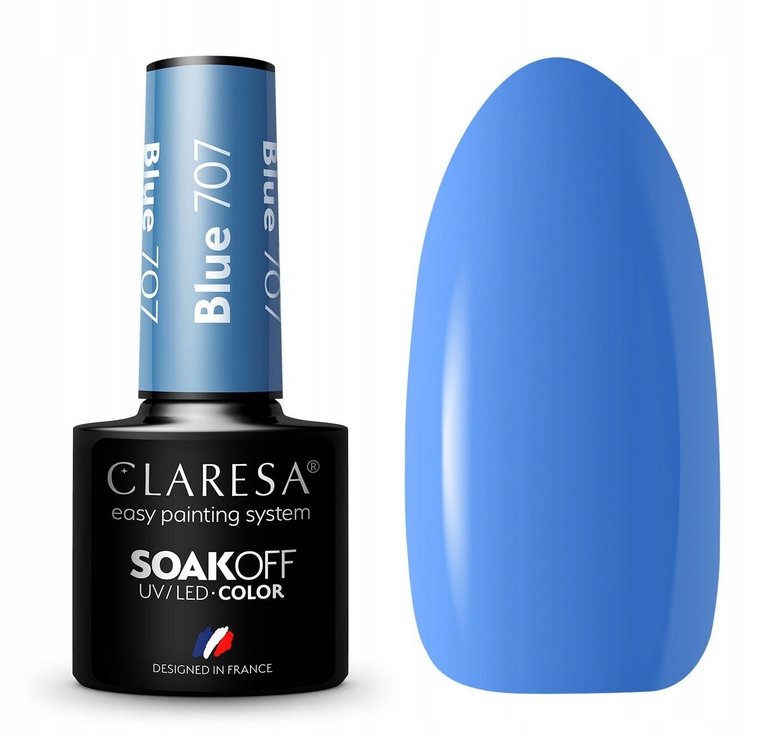

Claresa Lakier Hybrydowy Blue 707 Soczysty Błękit