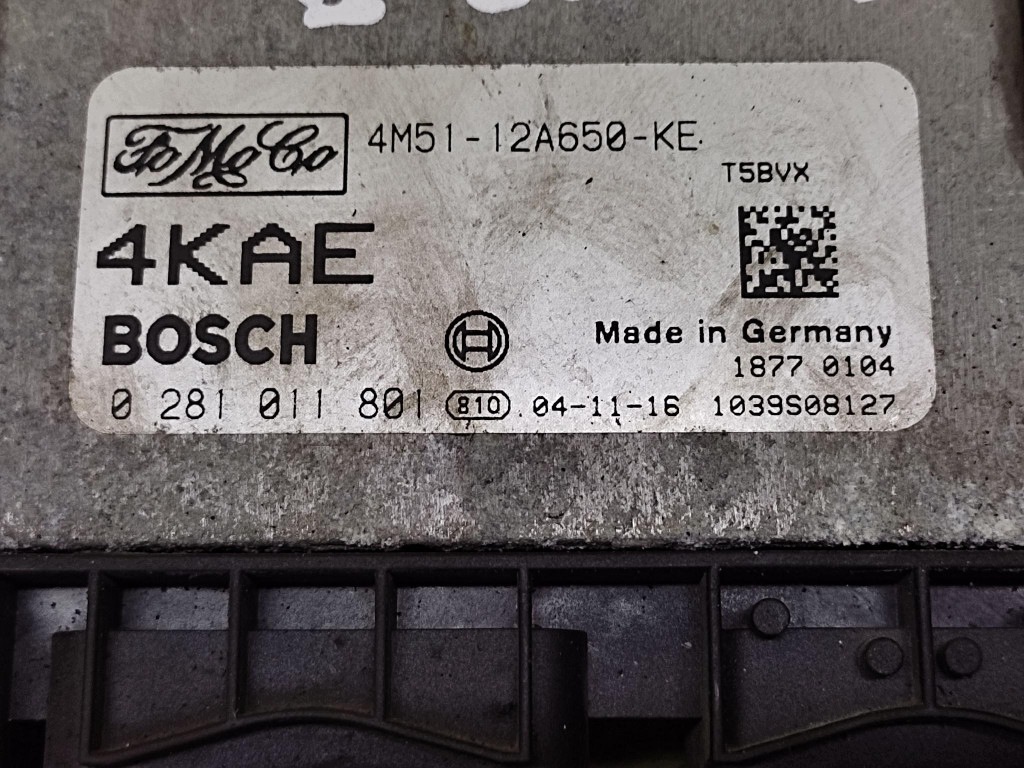 FORD FOCUS MK2 control unit of the engine 0281011801