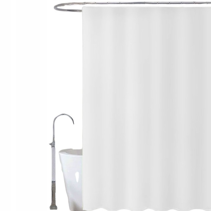 Sprchová Záclona Velká Silná 180x180 Bílá do vany Koupelnová