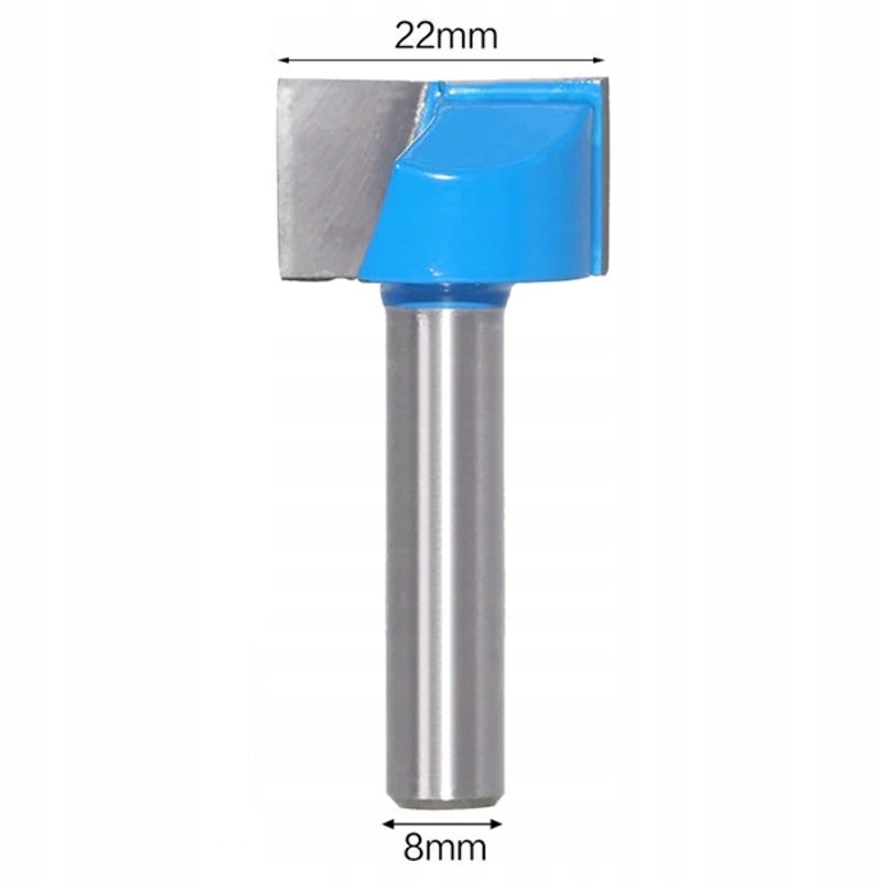 Frez VHM do planowania 22 mm / 8 mm drewno mdf