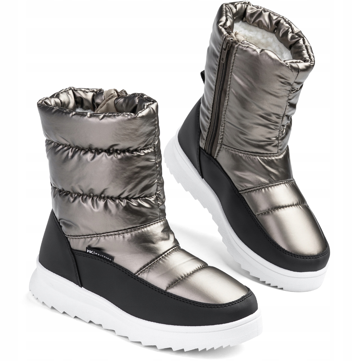 Dámské sněhule hnědé Vlna kožíšek lehké Teplé pohodlné Wojtyłko 36