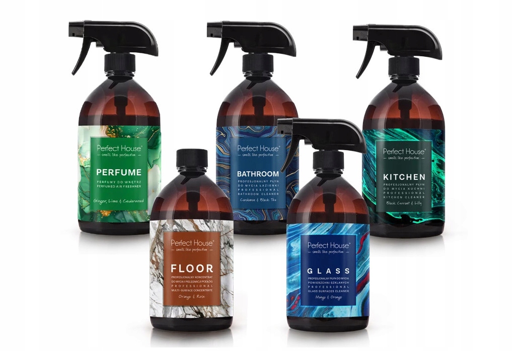 Perfect House 5cz Zestaw Czyszczący Perfumy Lime 5x500ml