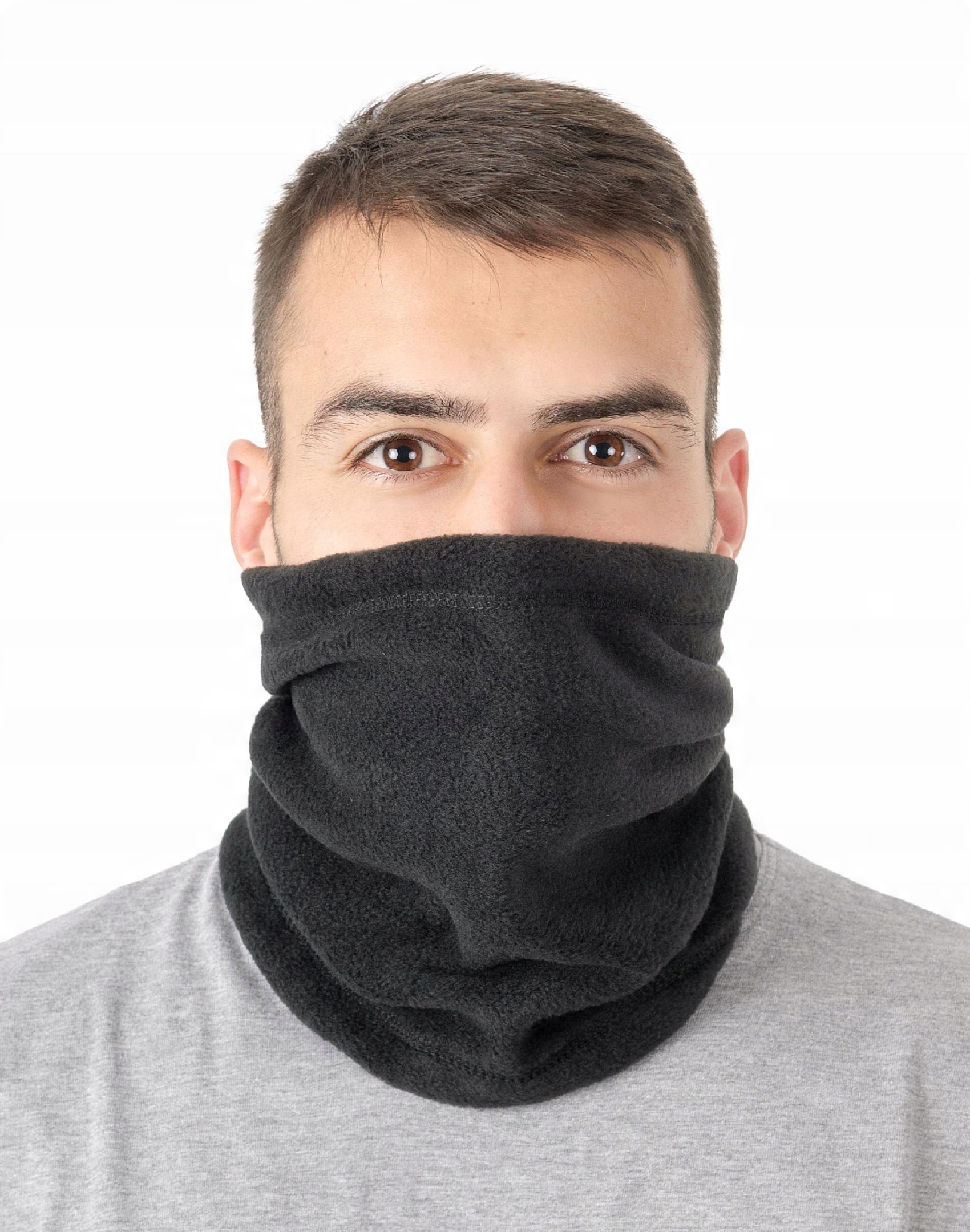 

Polarowa Czapka Szalik Komin 5w1 r XXL czarny