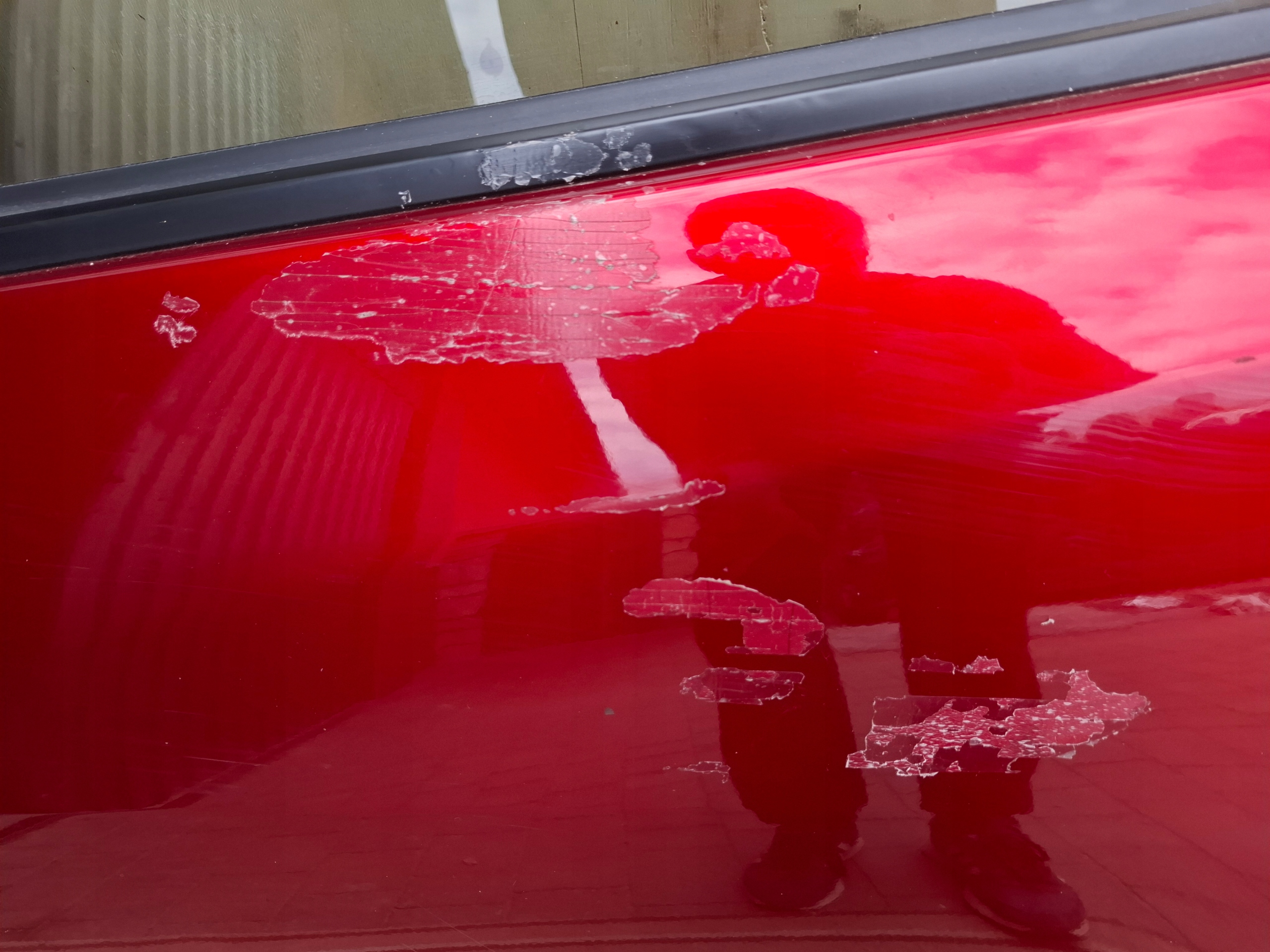 Tür links heck MAZDA 2 DJ rote 22r