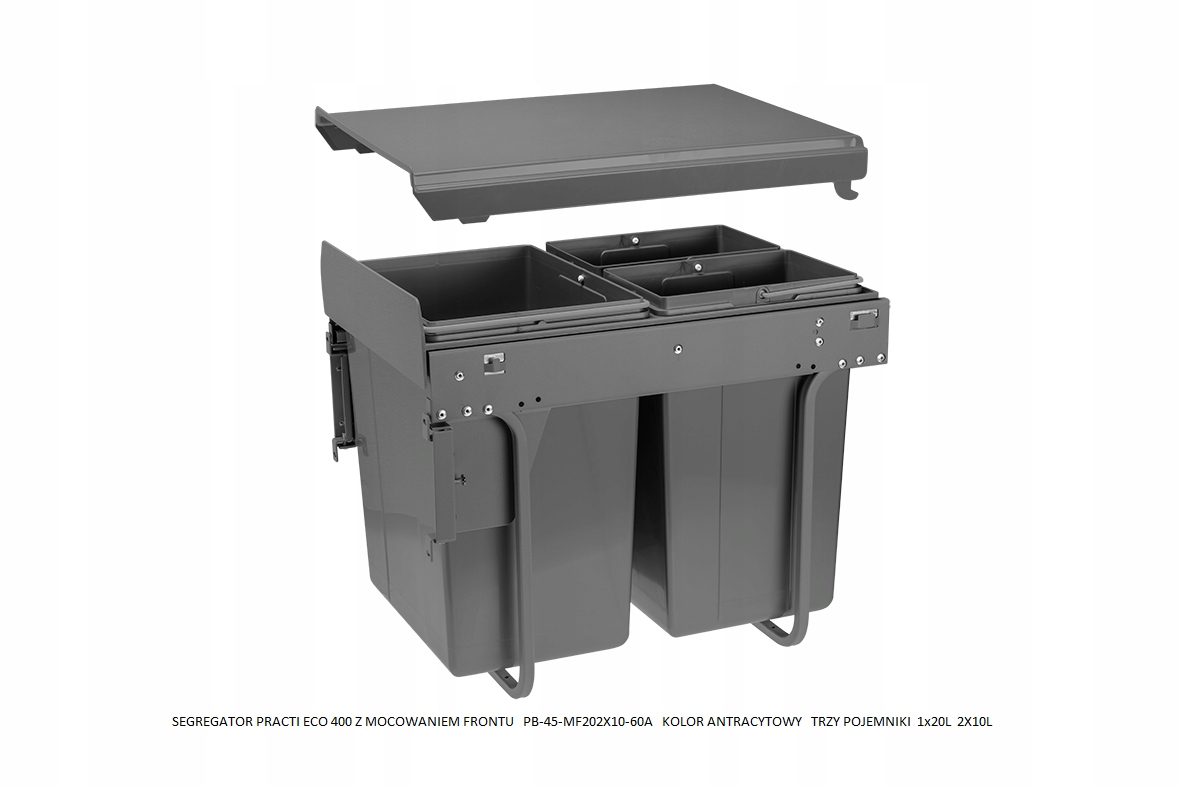 

Segregator PB-45-MF202X10-60A III Antracyt Front