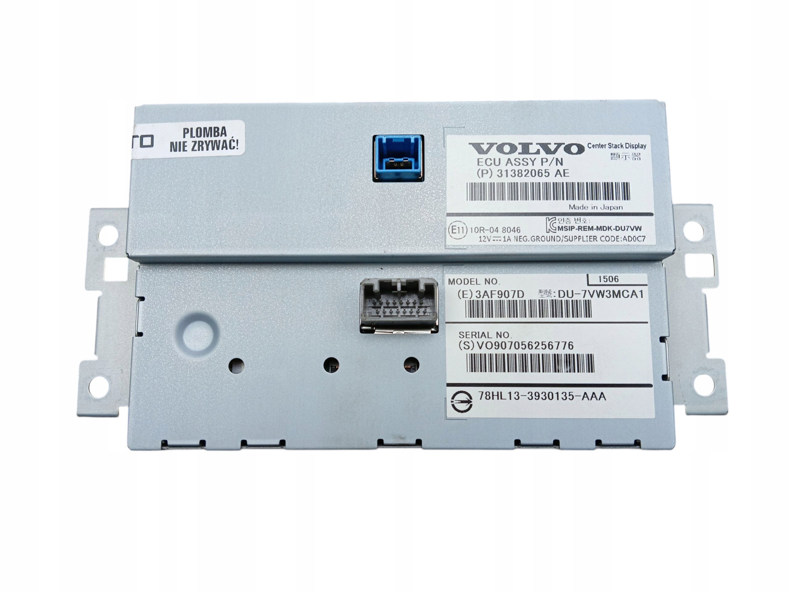 Display navigazione MONITOR V60 e S60 II XC60 e 31382065