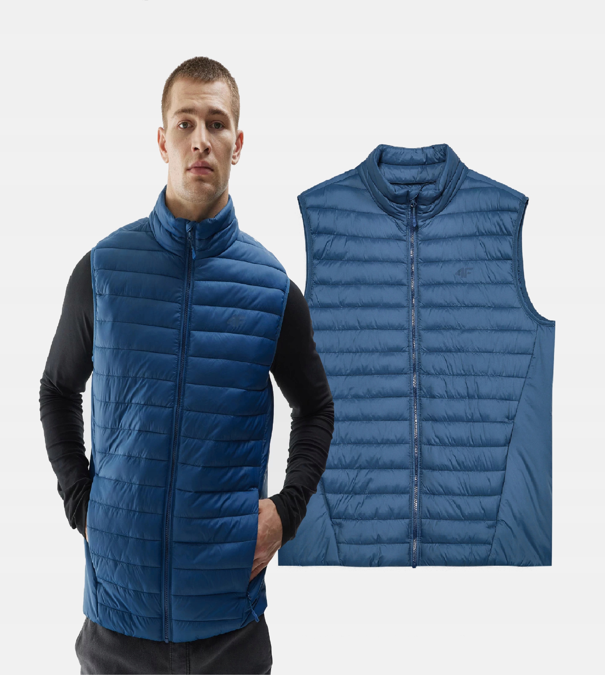 4F Bunda Bez Rukávů Bez Kapuce, Péřová Vesta