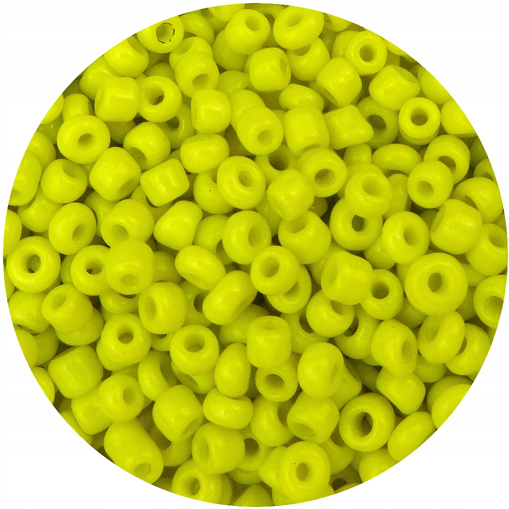 Koraliki szklane 2mm 500g Żółty 18056