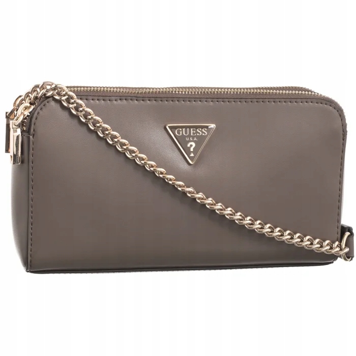 Dámská kabelka Přes Rameno Guess Daryna Status Crossbody Béžová