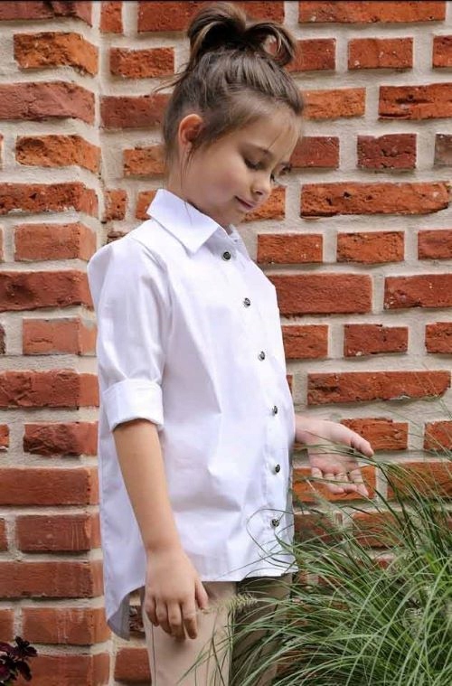 

Małami Wizytowa Bluzka Koszula Biała 134 140