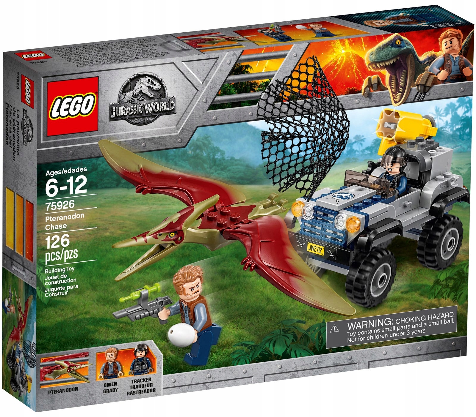 LEGO Jurassic World - 75926 Pościg za pteranodonem- Nowe