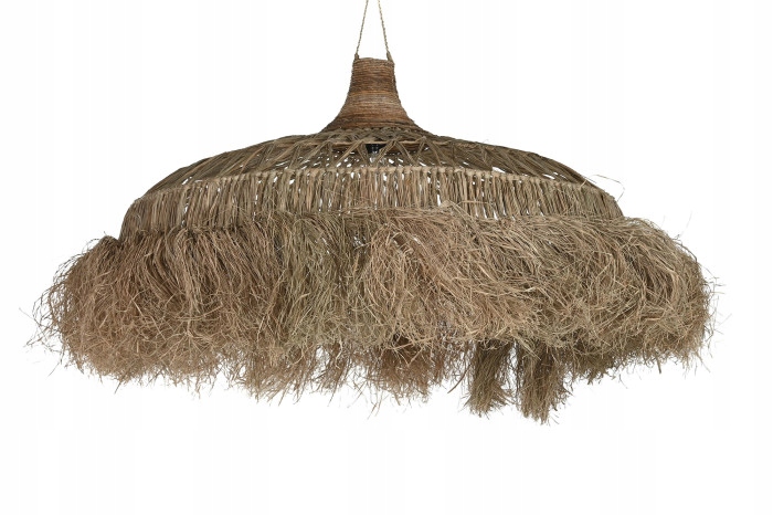 Dekoracyjne oświetlenie lampa sufitowa boho 100 cm z włókien naturalnych