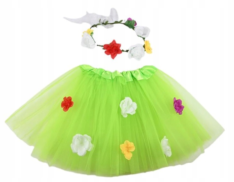 ПЛАТЬЕ ЛЕДИ ВЕСНА НАРЯДНОЕ ПЛАТЬЕ ЗЕЛЕНАЯ ЮБКА ЦВЕТОЧНЫЙ ВЕНОК
