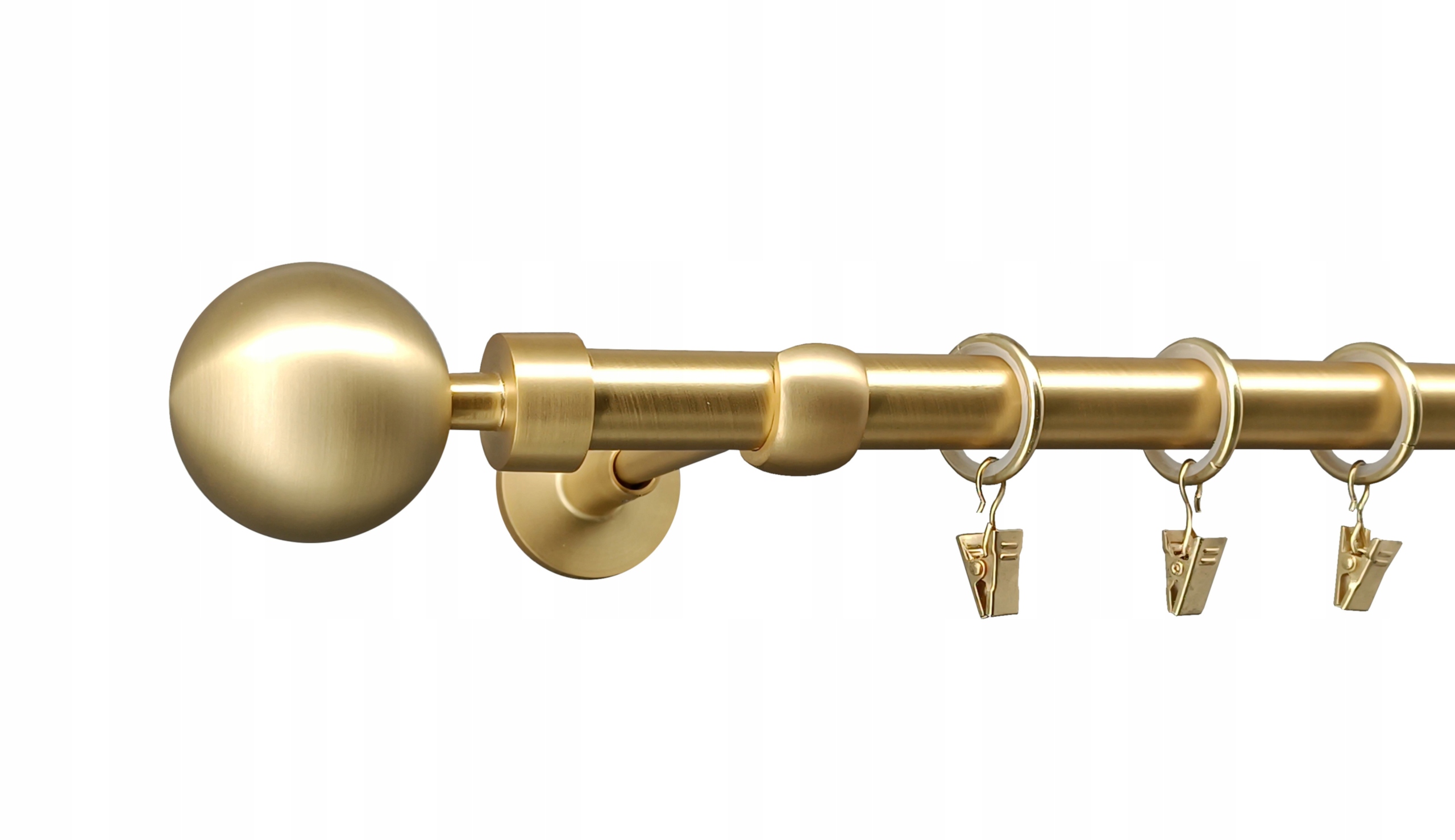 Garnýž 19 mm Moderní Zlato Mat 160 cm Modern