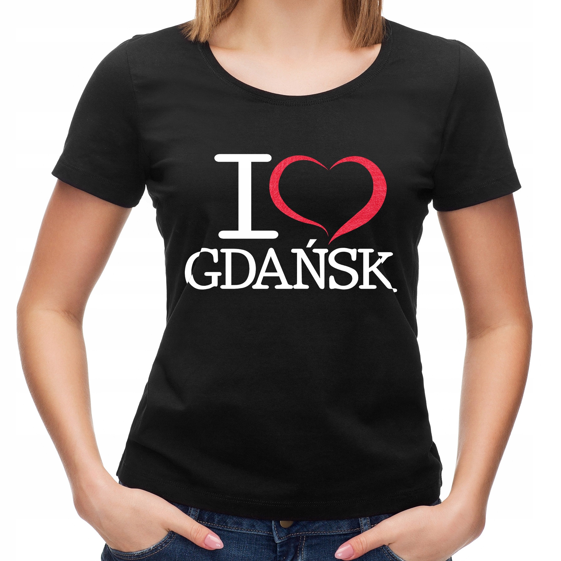 

Koszulka I Love Gdańsk (L):: M,: czarny