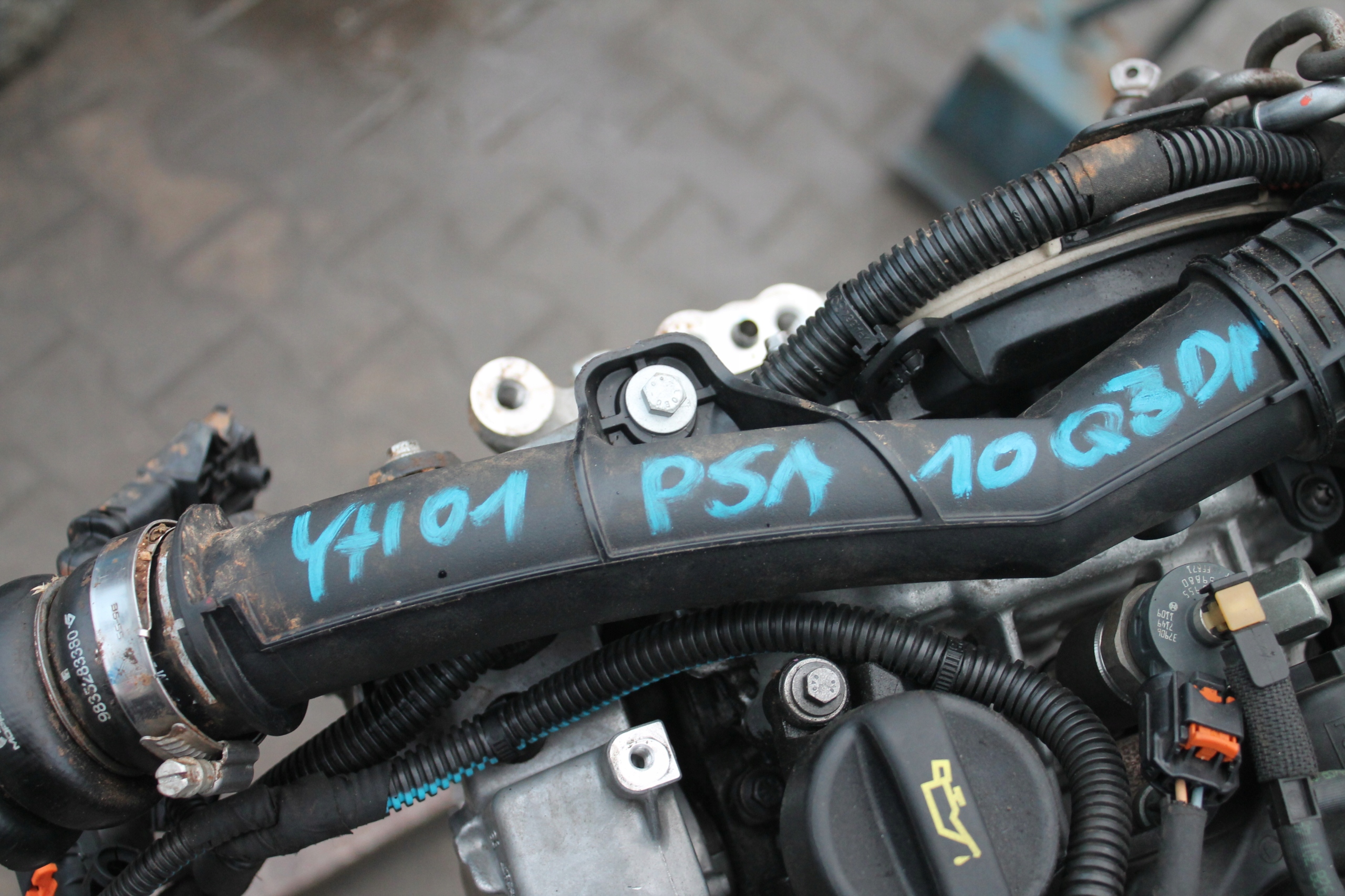 engine complete PEUGEOT CITROEN 1,5 50TYS KM PSA YH01 10Q3DP