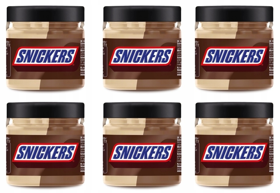 6x 200g Snickers Krem do smarowania Karton
