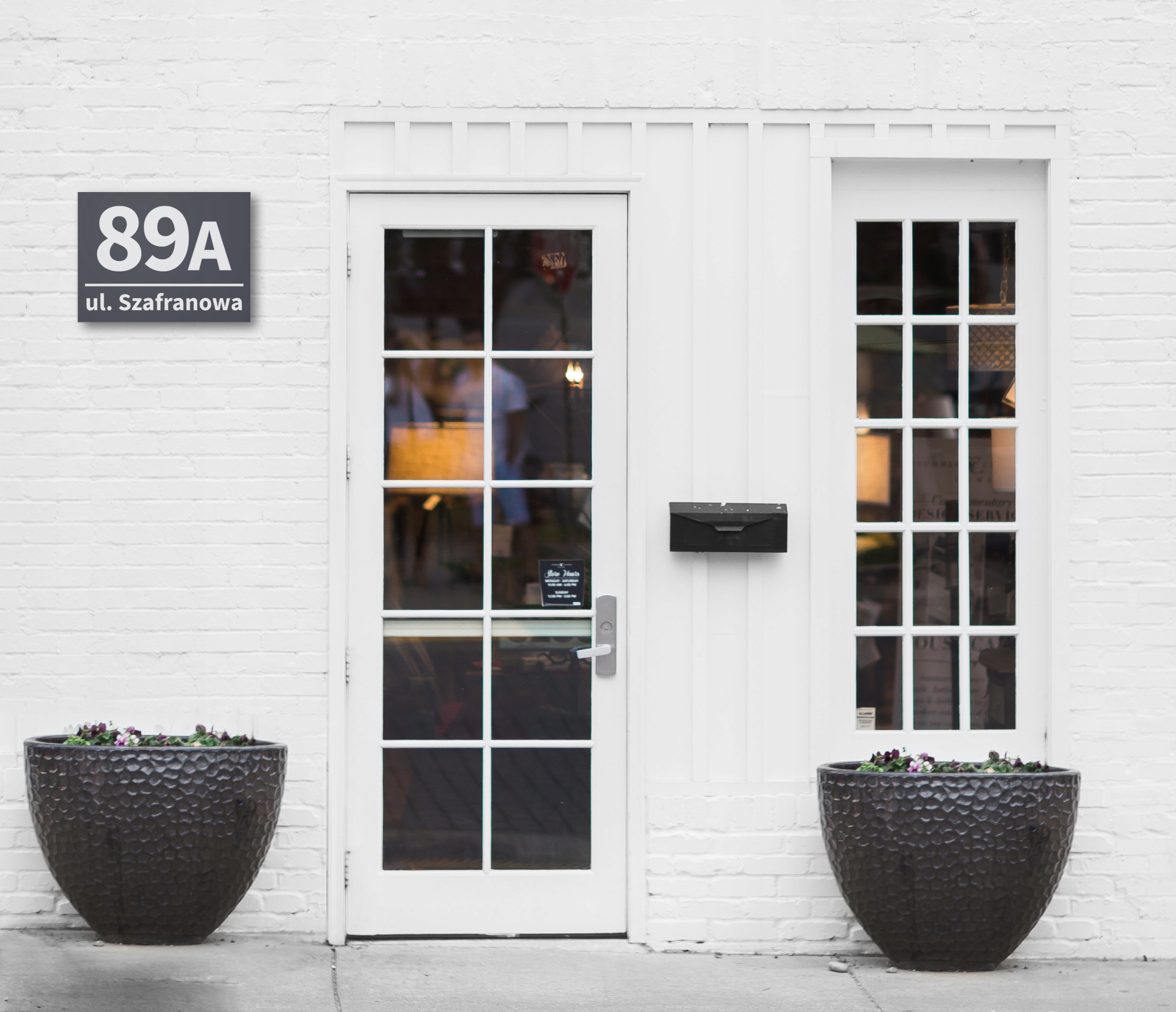 Numer domu tabliczka adresowa ALUMINIUM-ANTRACYT Marka inna