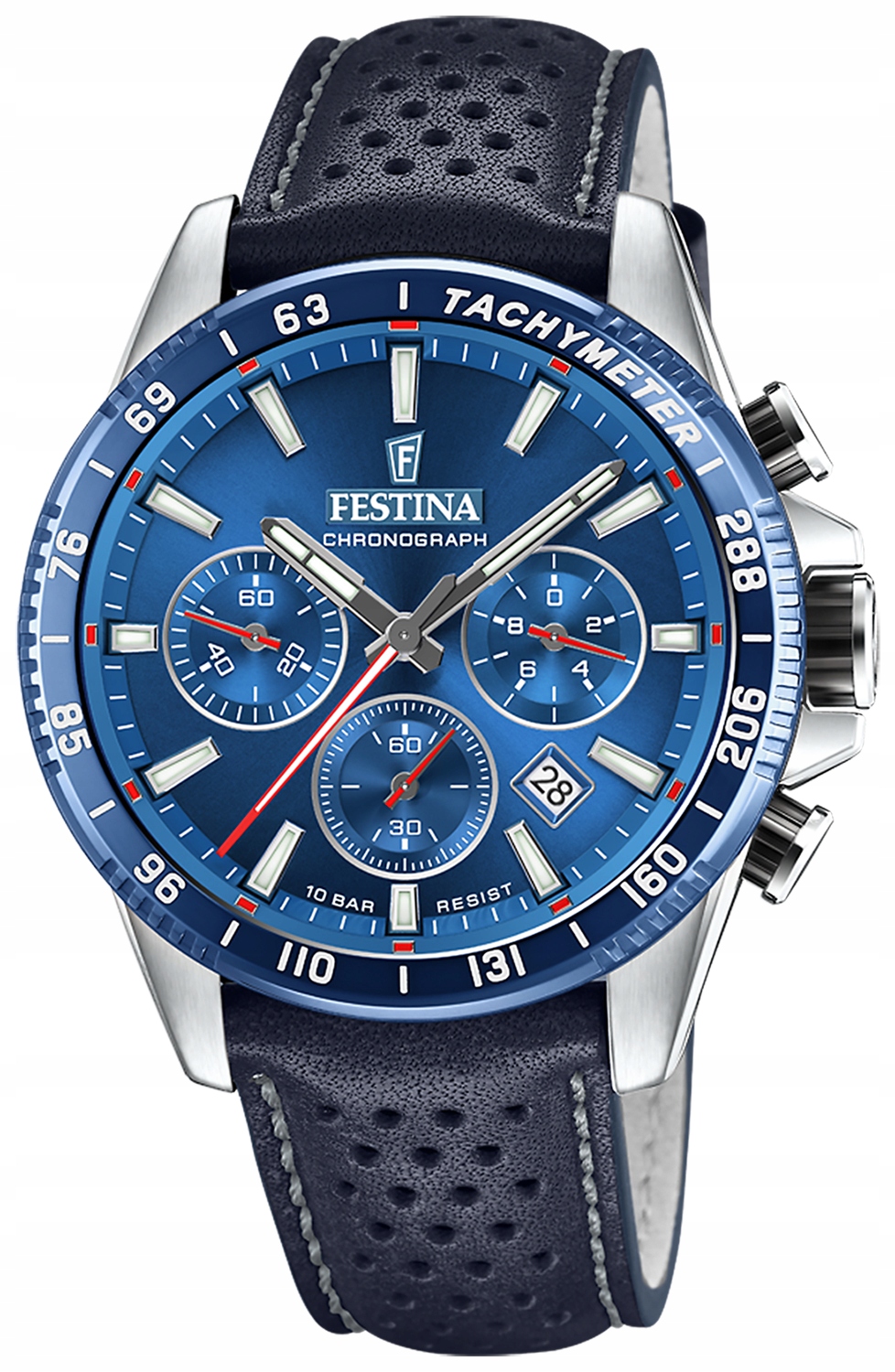Pánské Hodinky Festina F20561/3 Modré Stopky