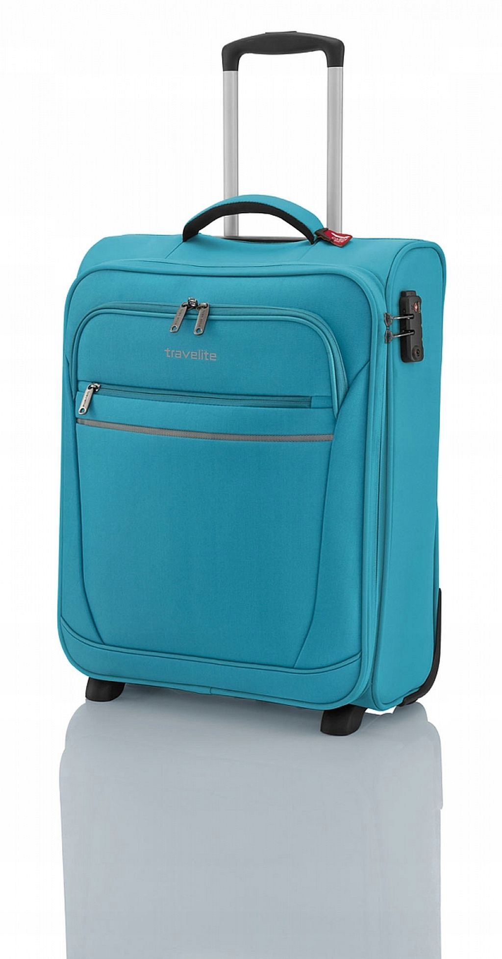 Travelite Walizka miękka kabinowa poliester 90237 44 l petrol