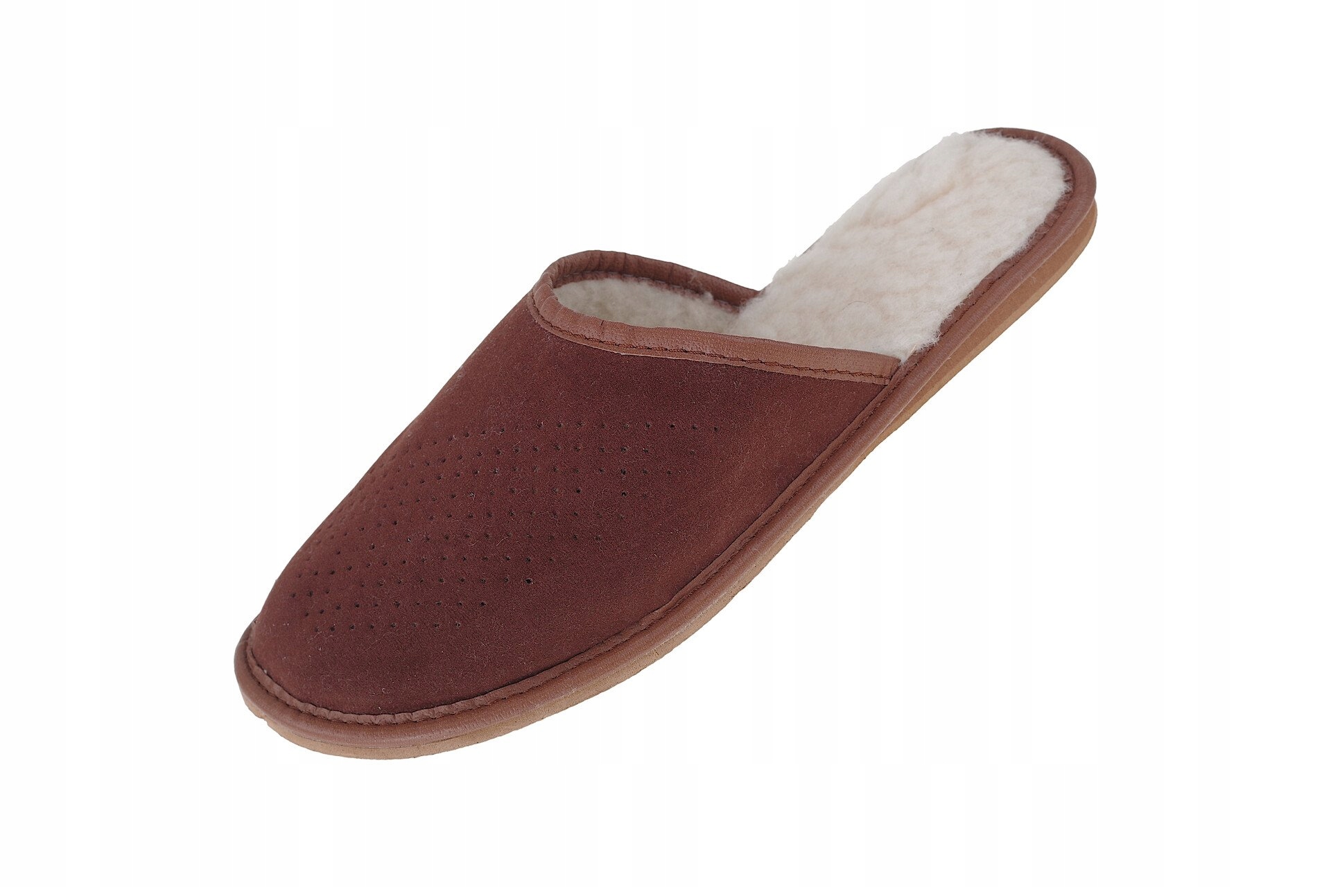 

Kapcie męskie ocieplane wełną skóra zamszowa 45