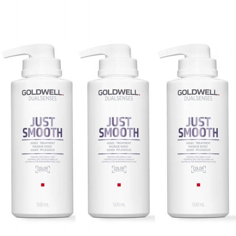 Goldwell DualSenses Just Smooth 60s vyhlazující maska pro 3 vlasy 500 ml