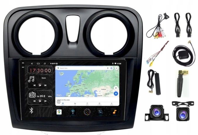 Rádio Navigácia Carplay Android Dacia Logan Sandero 2012-19 4GB 64GB Sim