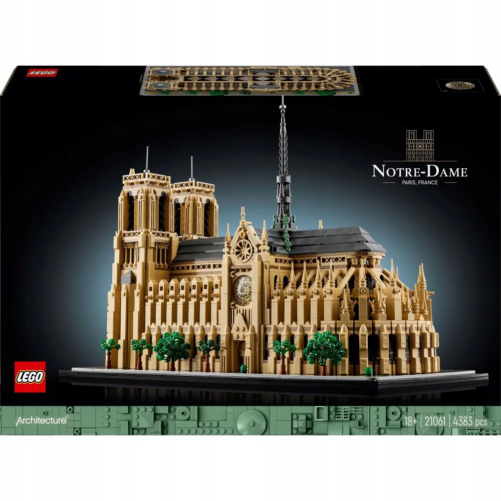 Lego Architecture Notre-Dame v Paříži 21061