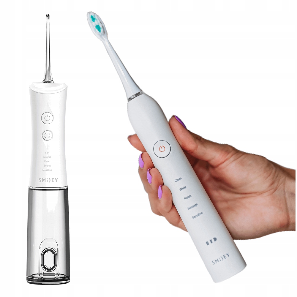 Szczoteczka Soniczna Smiley do Zębów Irygator Dentystyczny Bezprzewodowy