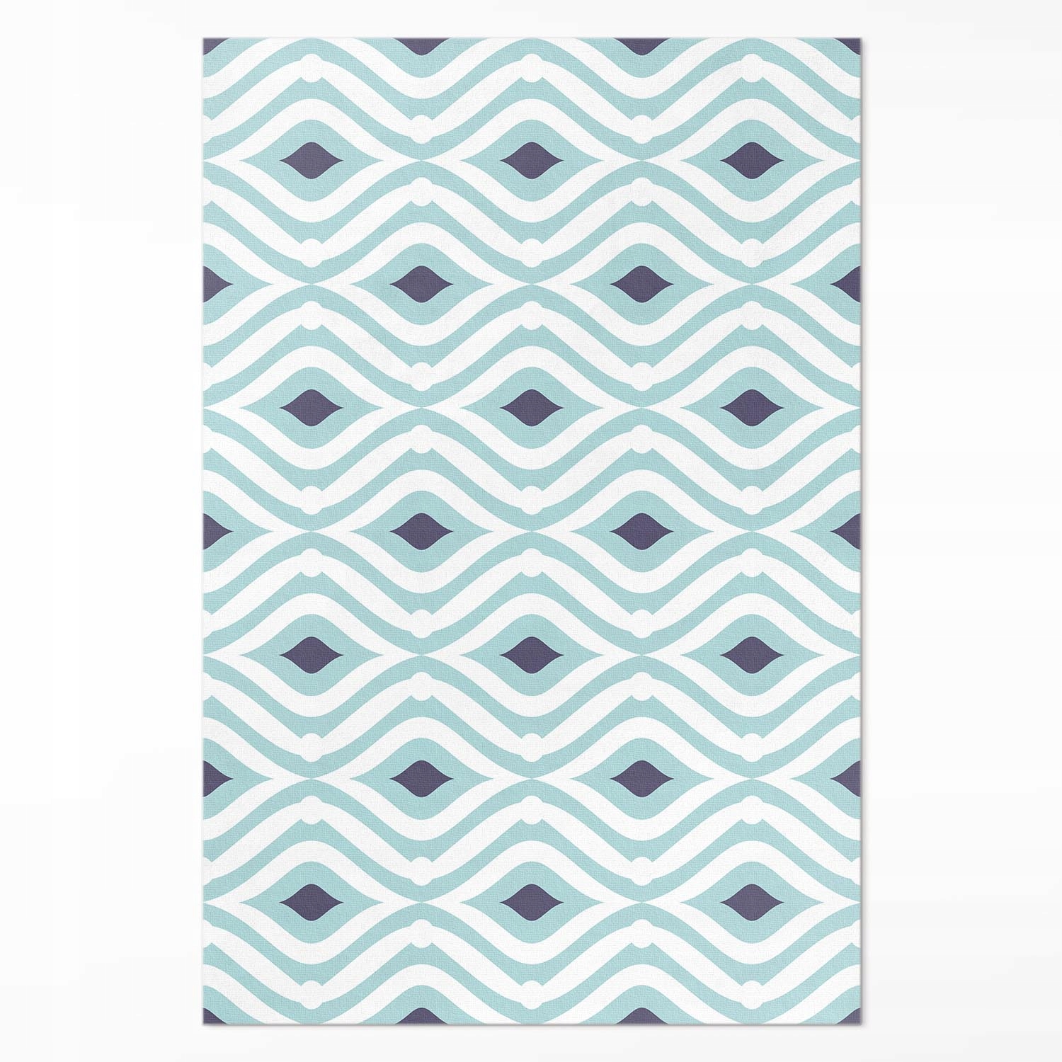 Dekoratívny vnútorný koberec Abstraktné vlny štýlový dizajn 80x120 cm