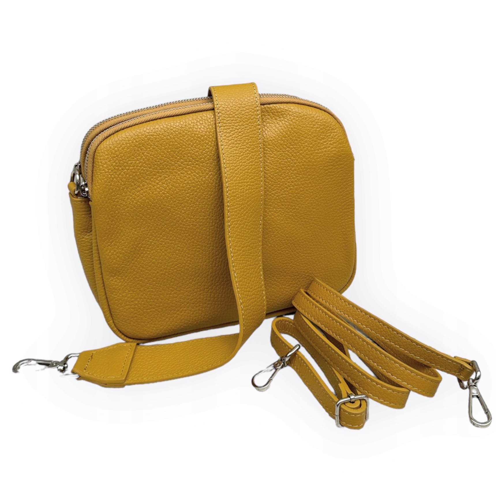 Lícová kabelka z přírodní kůže Dea Měděná