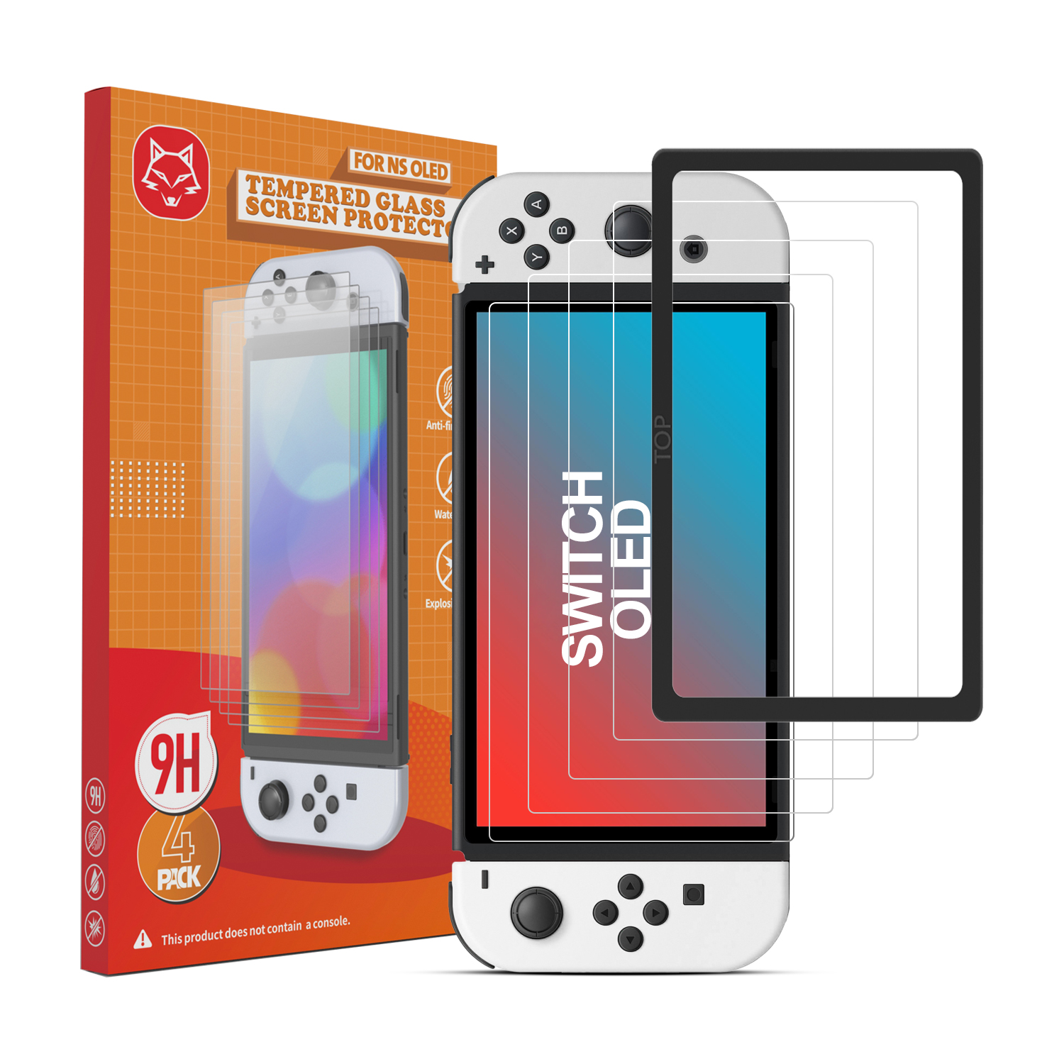 

Szkło Hartowane 4szt. - 9H Do Nintendo Switch Oled