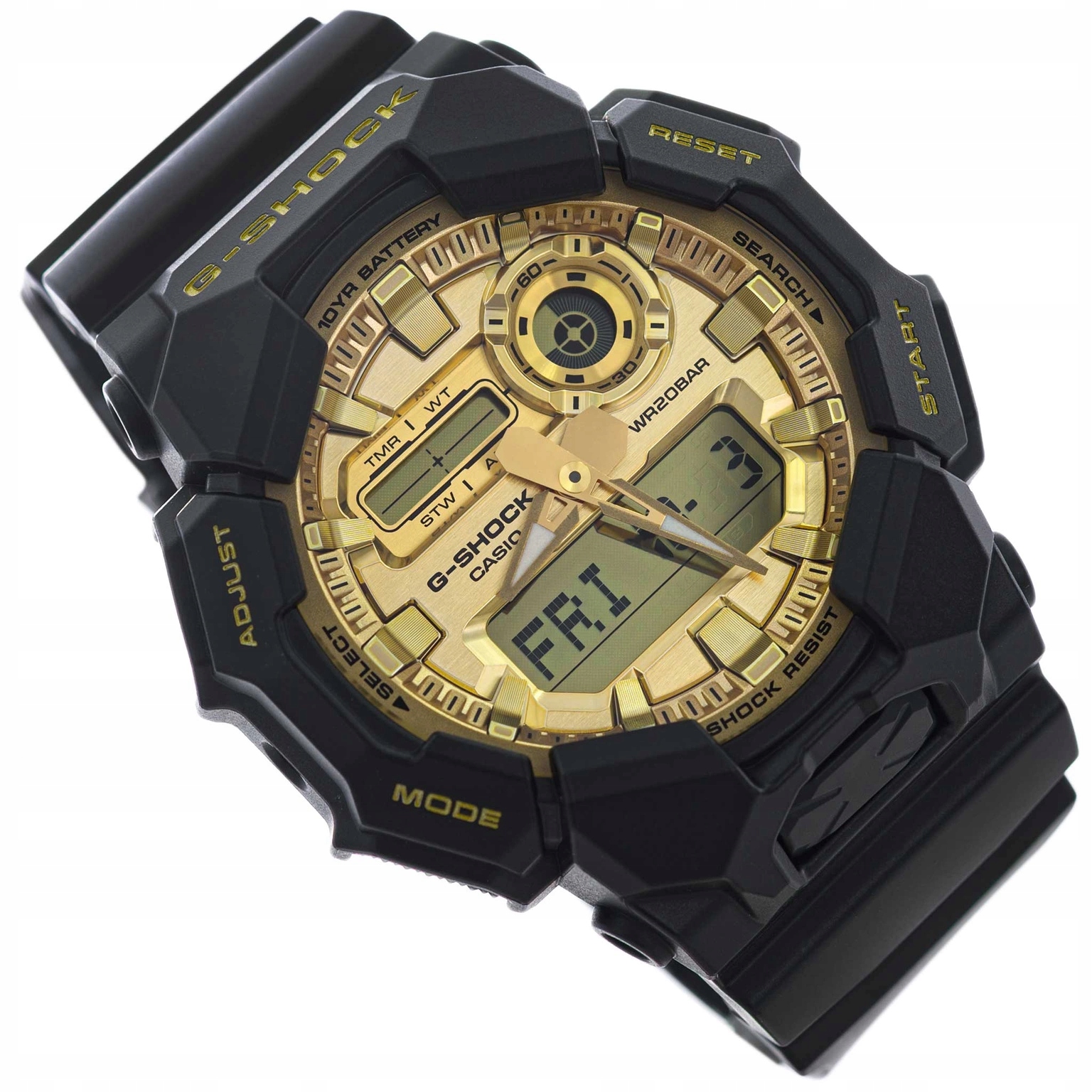 Pánské Hodinky Casio GA-010GGB-1A9ER G-shock Černé S Sportovním Řemínkem 200 M