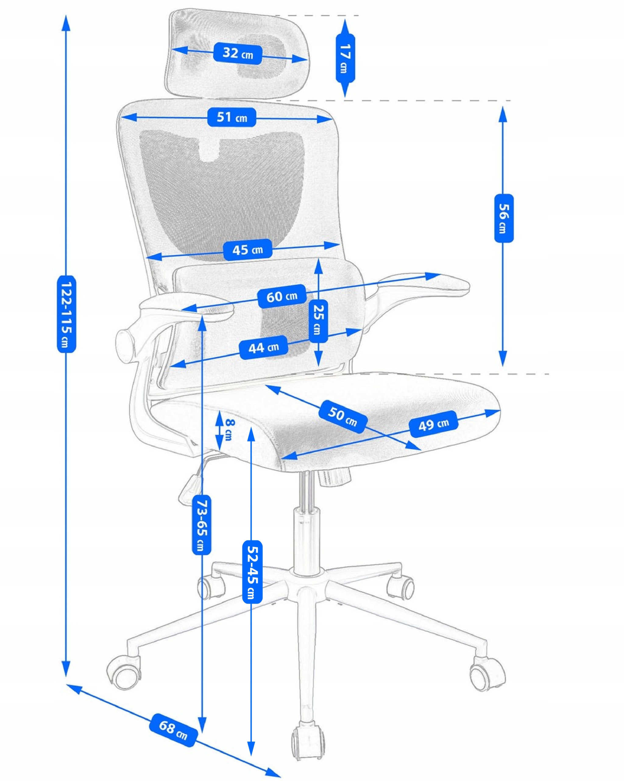 FOTEL biurowy ERGONOMICZNY obrotowy nowoczesny EAN (GTIN) 5900410270640