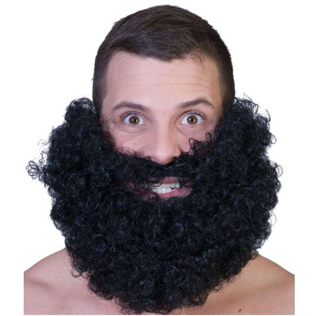 

Broda czarna wąsy Brodacz strój XXL brodacza