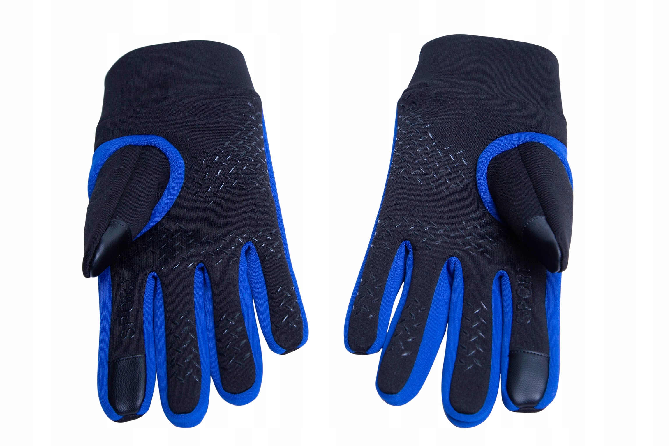 RĘKAWICZKI ROWEROWE L ZIMOWE MĘSKIE DAMSKIE CZARNE ODBLASK DOTYKOWE CIEPŁE Stan opakowania oryginalne