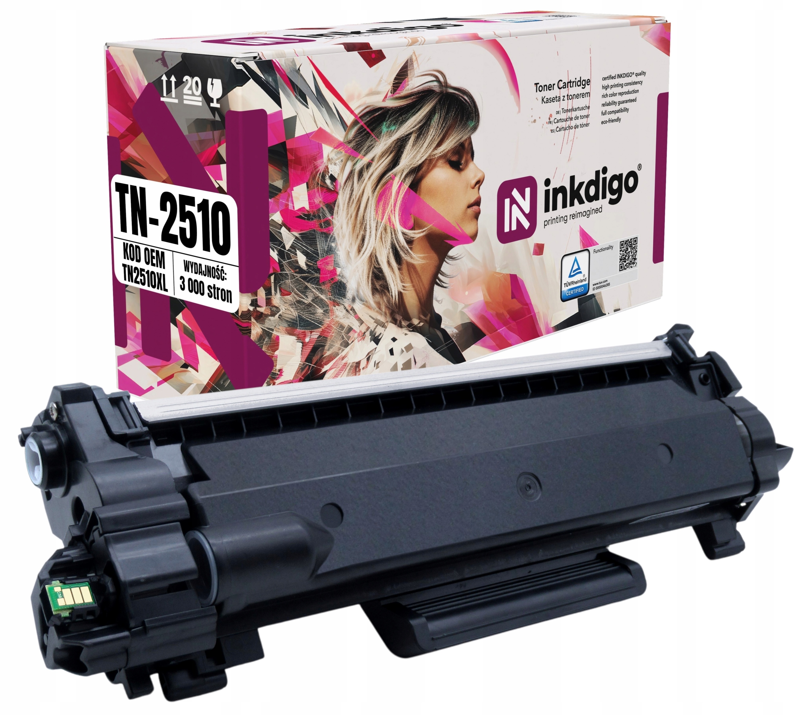 TN2510 XL – Toner Náhrada Pro Tiskárny Brother MFC-L2860DWE DCP-L2627DWE
