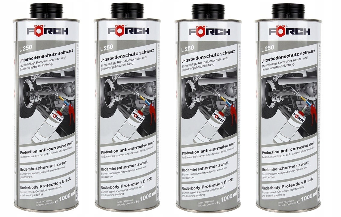 

Forch L250 Masa do ochrony podwozia 4szt x 1000ml