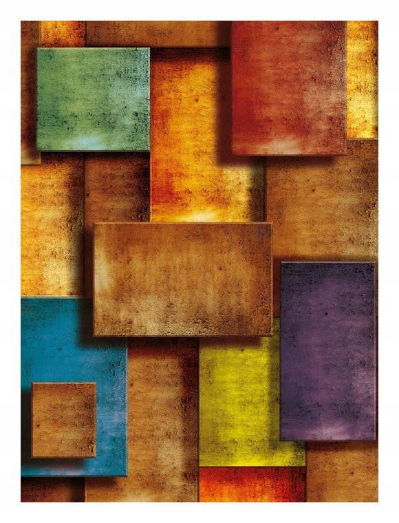 Fototapeta Geometrické panely Loft Vinylové obdĺžniky 184x254 lepidlo