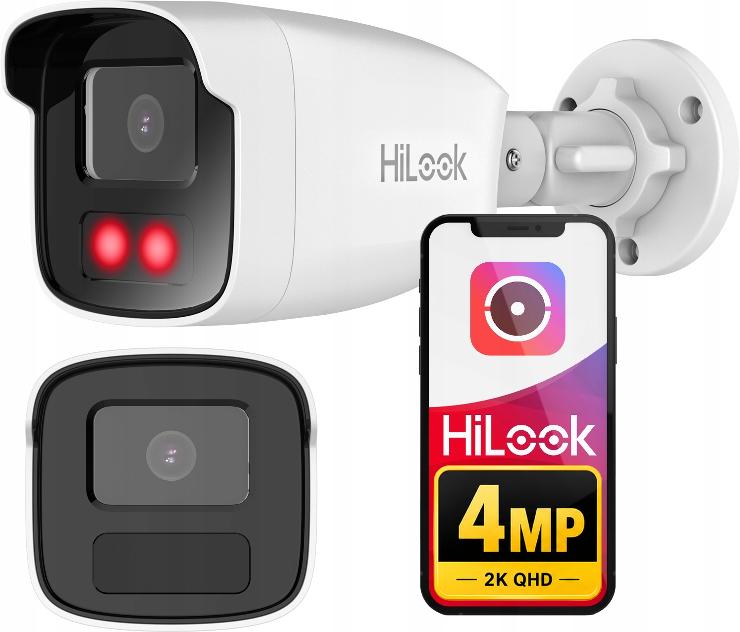 Vonkajšia Ip kamera 4MPx Hilook IR50m 4mm PoE IPCAM-B4-50IR
