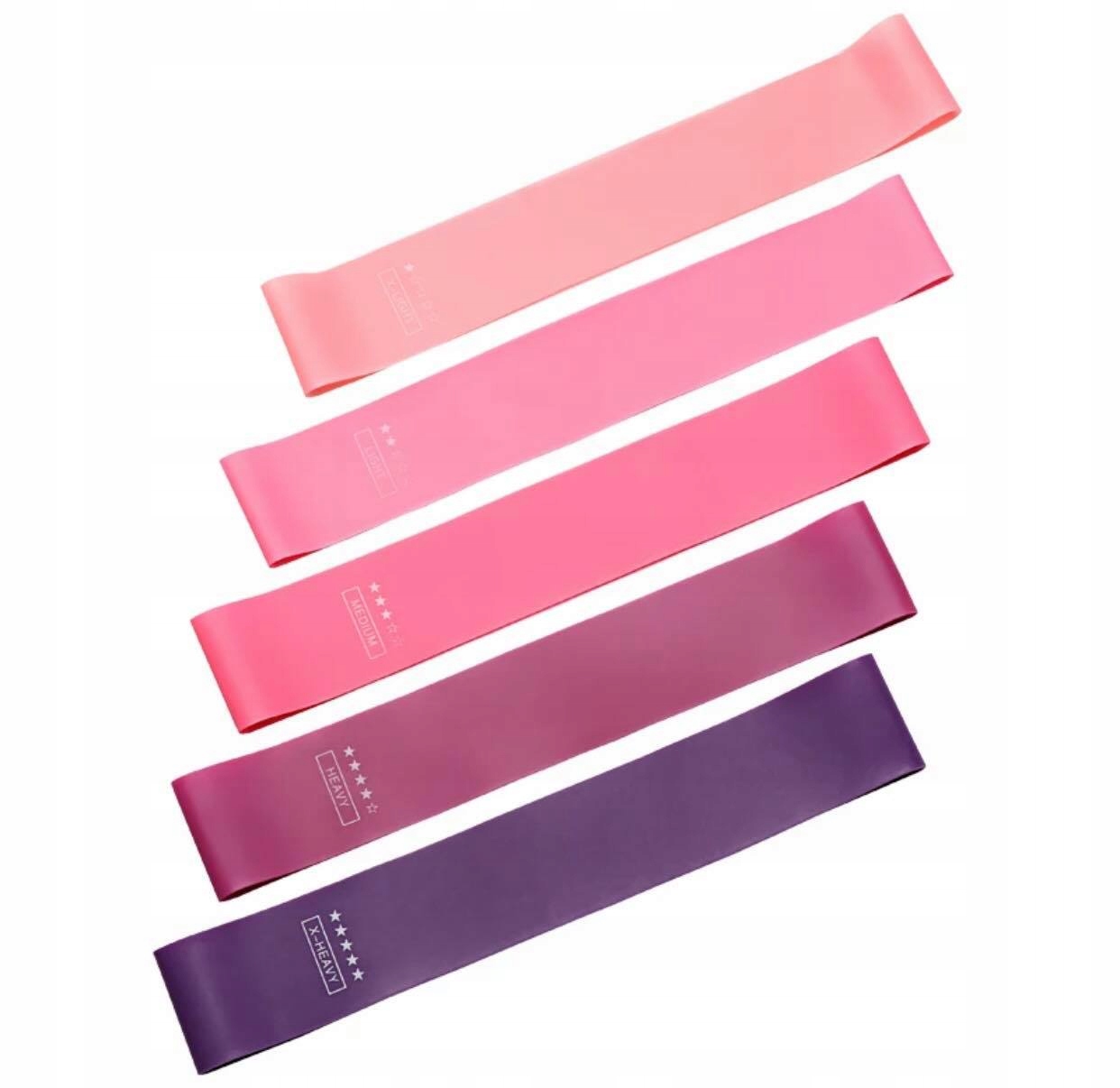

Zestaw 5 Gum Fitness Do Ćwiczeń Mini Band
