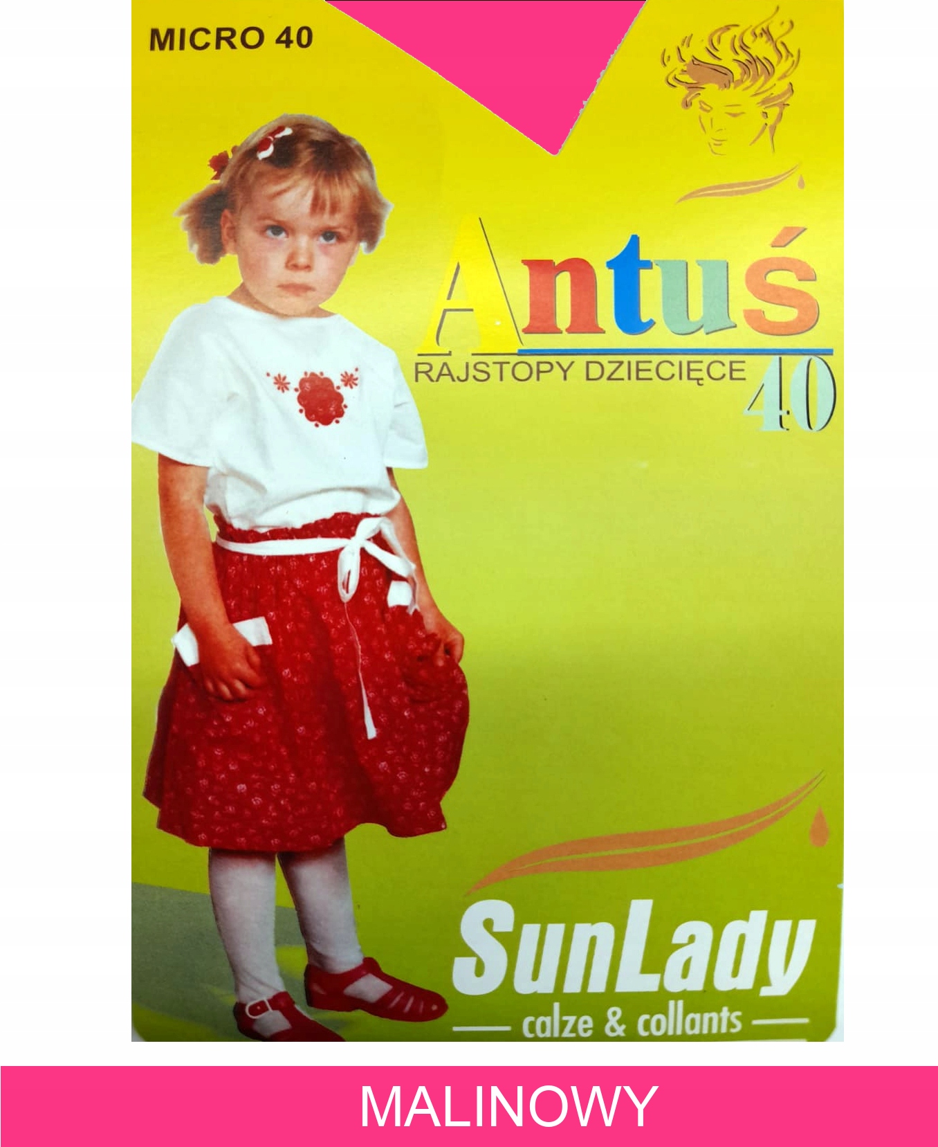 

Sun Lady Antuś Rajst. dziec. Mf 40den k.: Malinowy