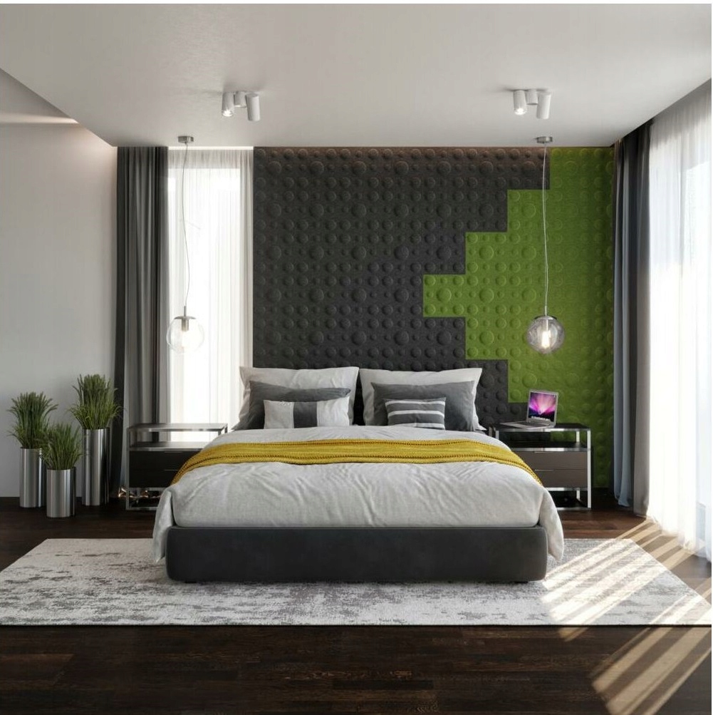 PANELE AKUSTYCZNE FILCOWE 30X30CM BĄBLE PROMO Marka Inna