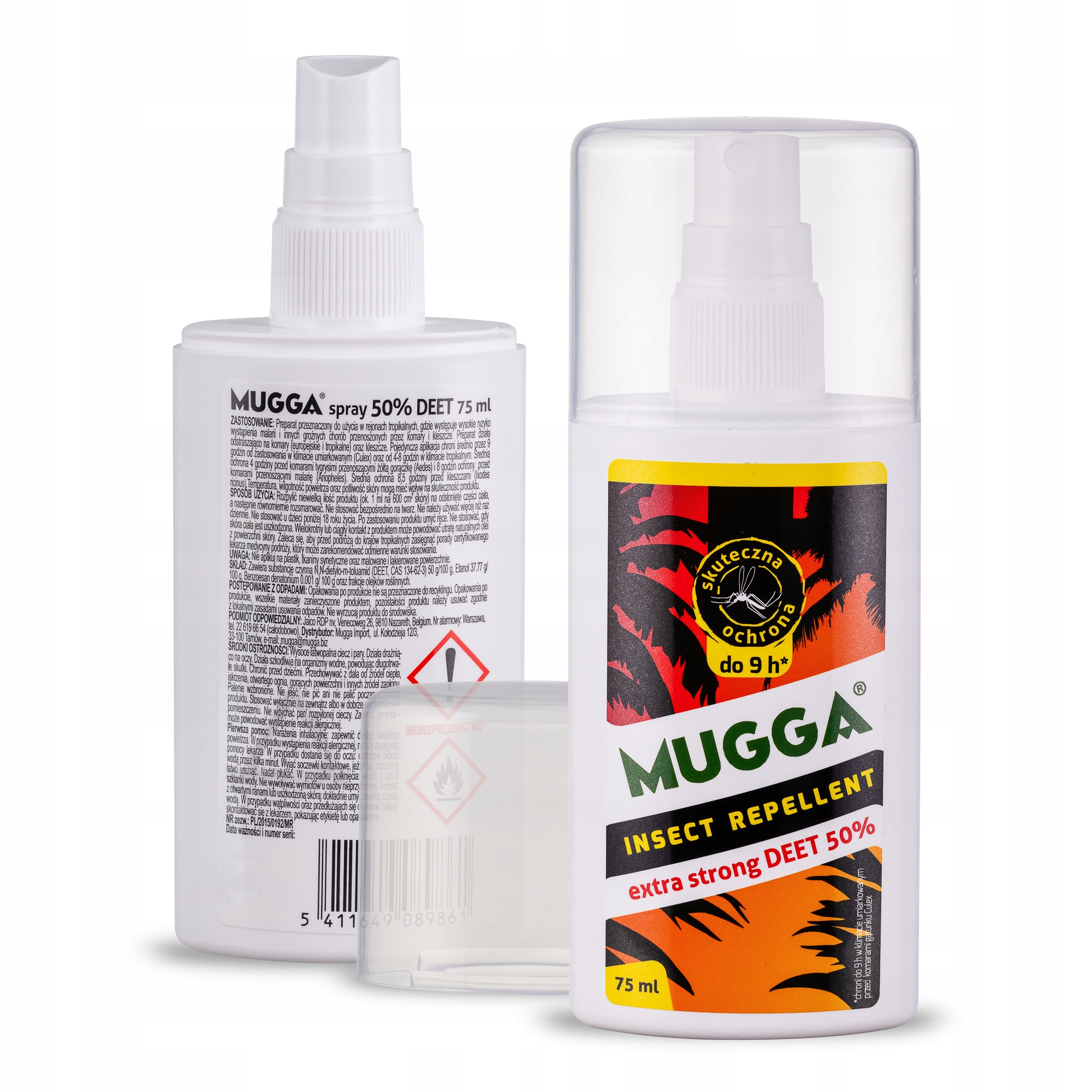 

Mugga komary, kleszcze 50% Deet 75ml