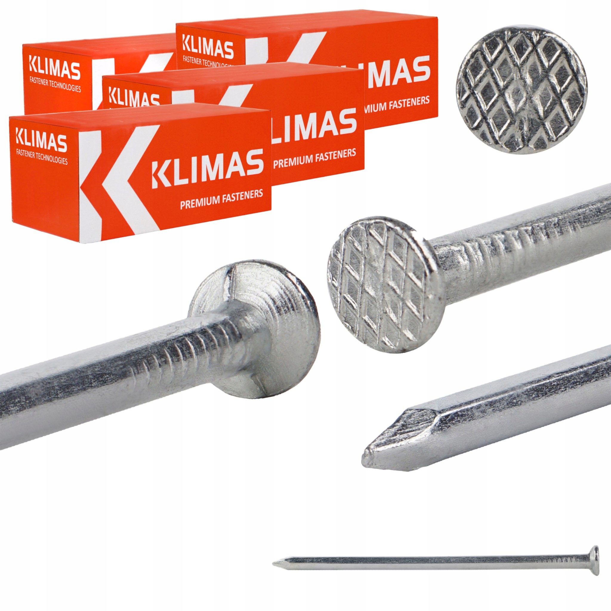 Stavebné klince 3 x 70 mm pozinkované 20 kg Klimas GBOC-30070