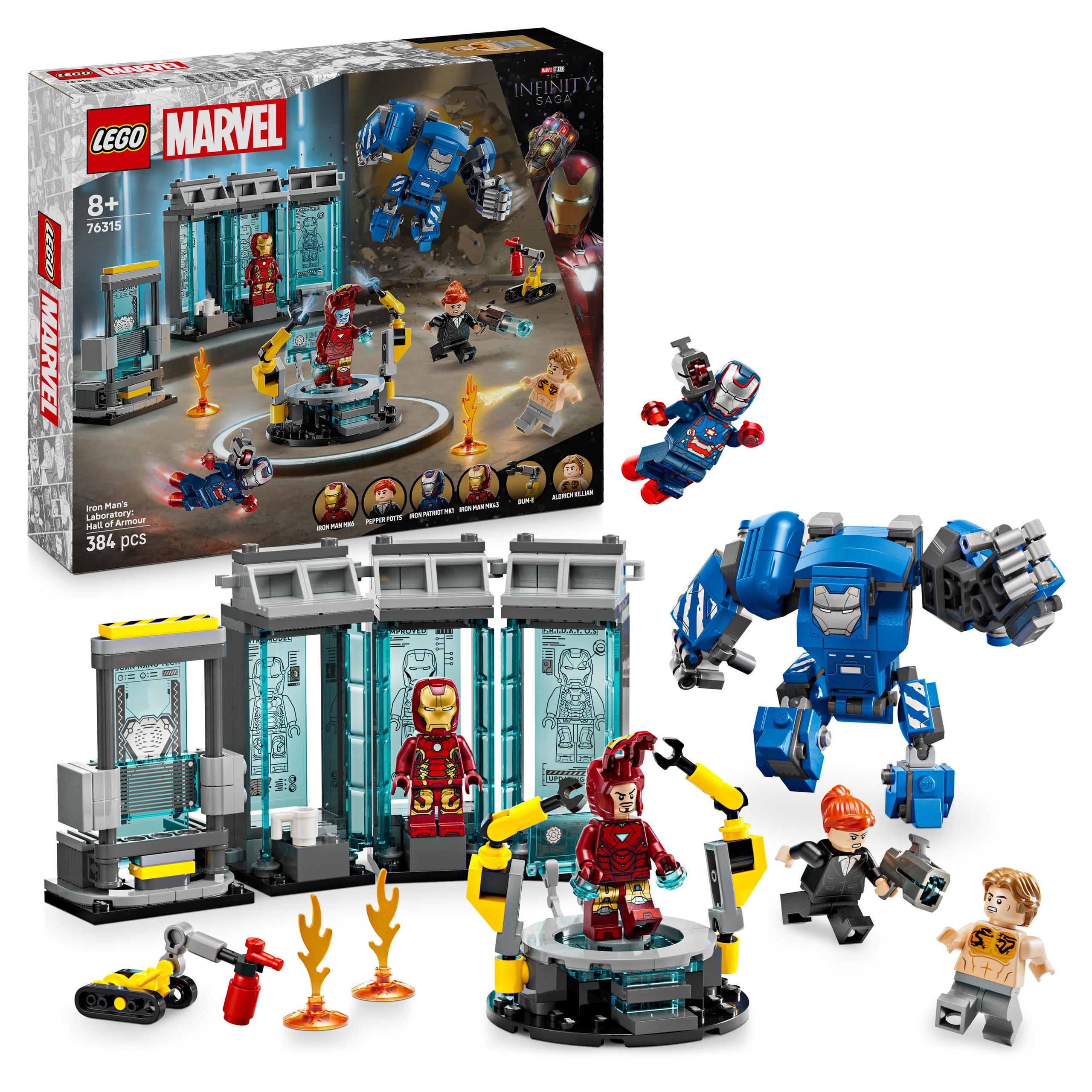 Lego 76315 Marvel Heroes Laboratoř Iron Mana: Zbrojovka