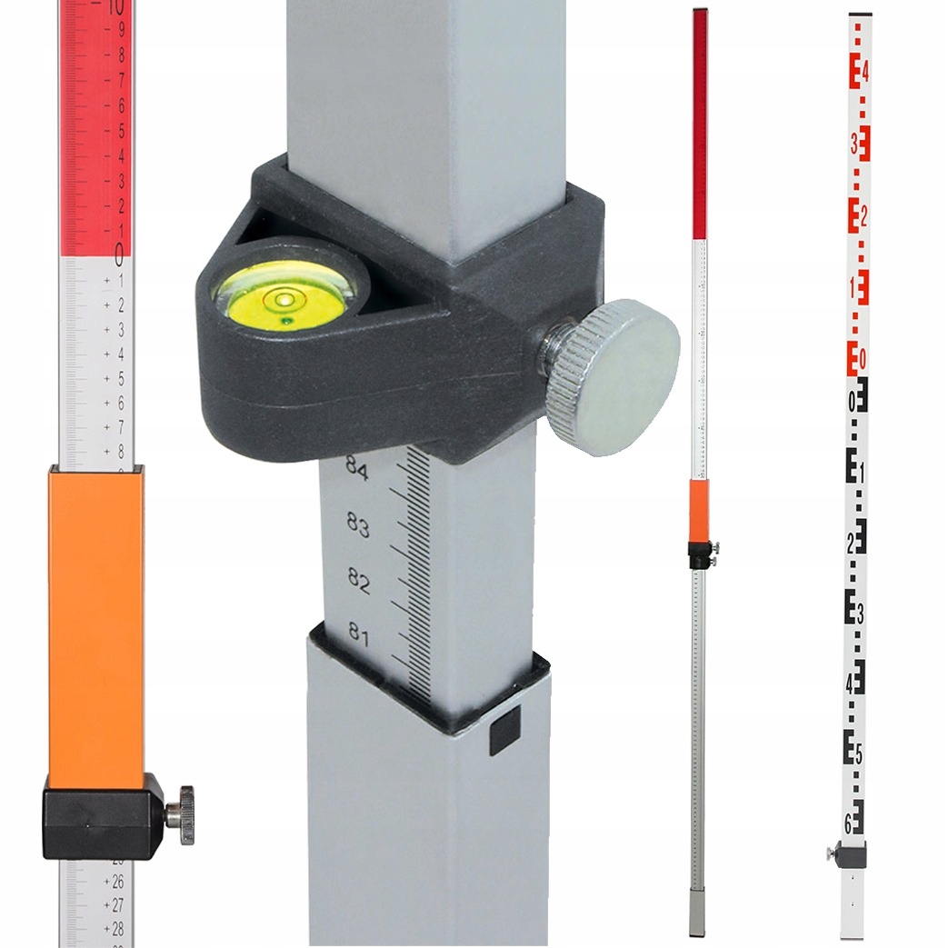 GEO-FENNEL ŁATA TELESKOPOWA BUDOWLANA DO NIWELATORÓW LASER 2,4M TN20 KOMBI