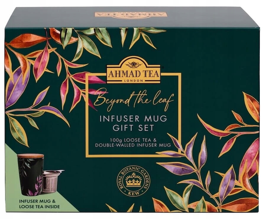 Ahmad Kew Majestic Breakfast zestaw herbaty i kubka z zaparzaczem
